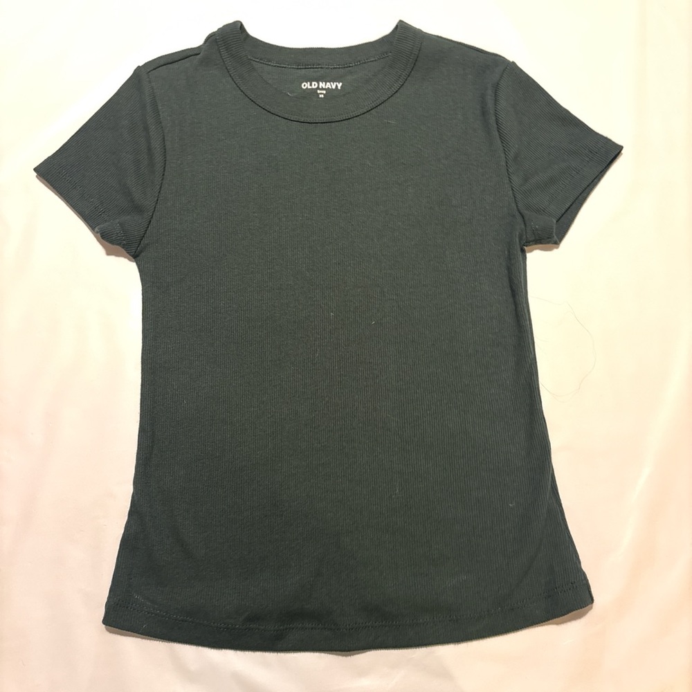 Old Navy Green Short Sleeve Tee Classic Crew